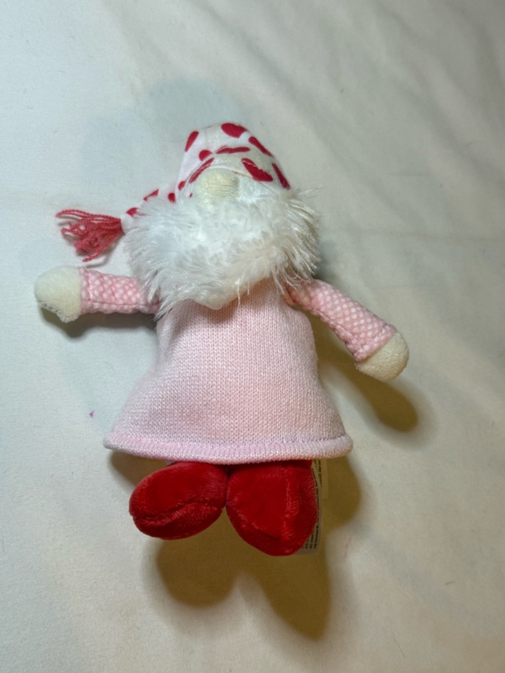 Pink & Red Plush Gnome Doll